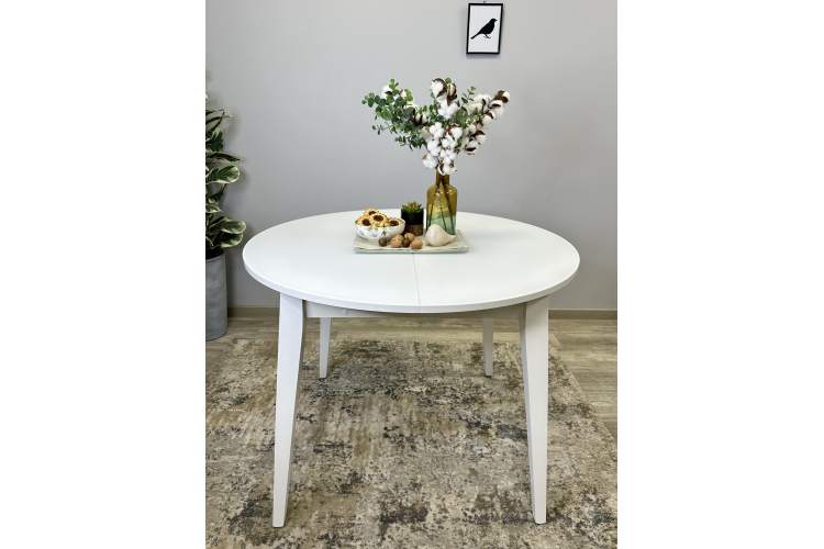 Стол KENNER 1000 М белый/стекло белое сатин-7