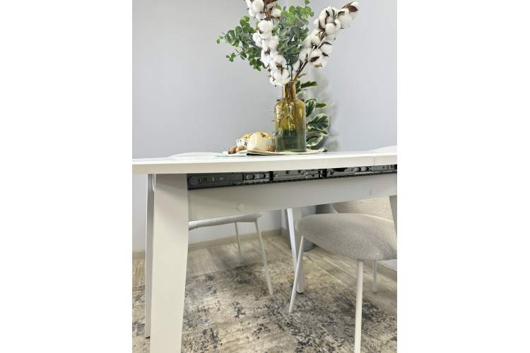 Стол KENNER 1000 М белый/стекло белое сатин-11