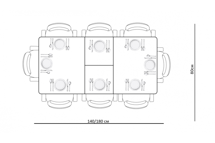 Стол KENNER KR1400 черный/керамика мрамор белый глянец-13