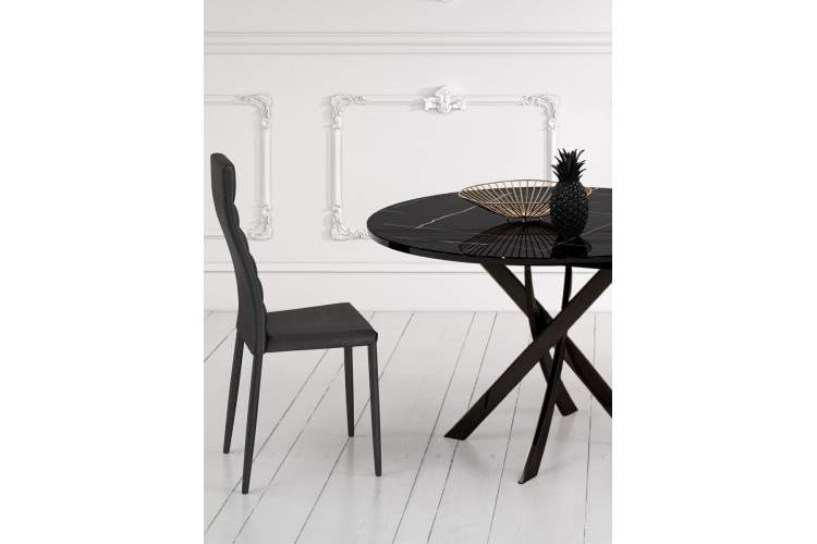 Стол KENNER R1100 черный/камень черный глянец-2