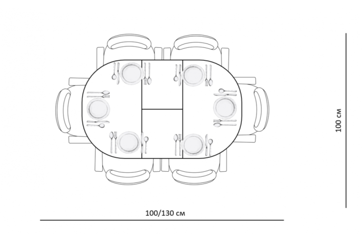 Стол KENNER 1000 М белый/стекло белое сатин-22