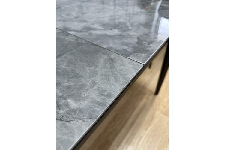 Стол KENNER KR1200 черный/керамика мрамор серый глянец-15