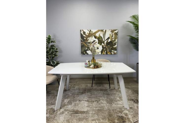 Стол KENNER SL1600 белый/стекло белое глянец-2