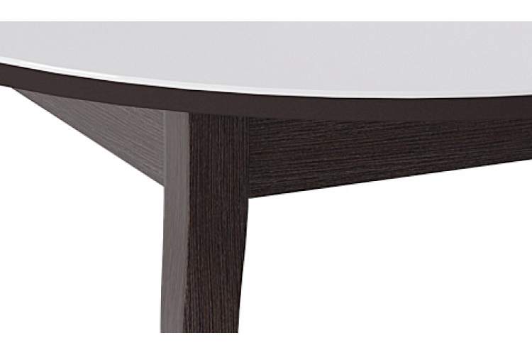 Стол KENNER 1000 С венге/стекло белое сатин-3