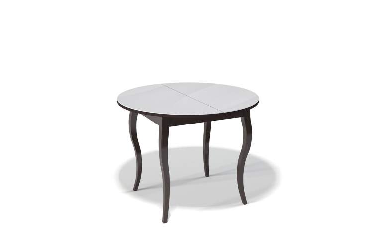 Стол KENNER 1000 С венге/стекло белое сатин