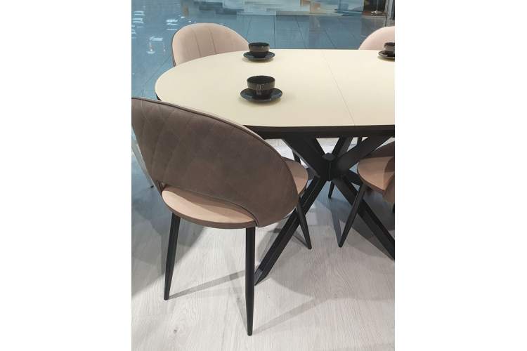 Стол KENNER B1300 венге/стекло крем сатин-2