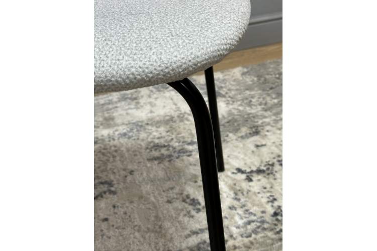 Комплект стульев 2шт KENNER 302SD черный/серебристый микробукле-20