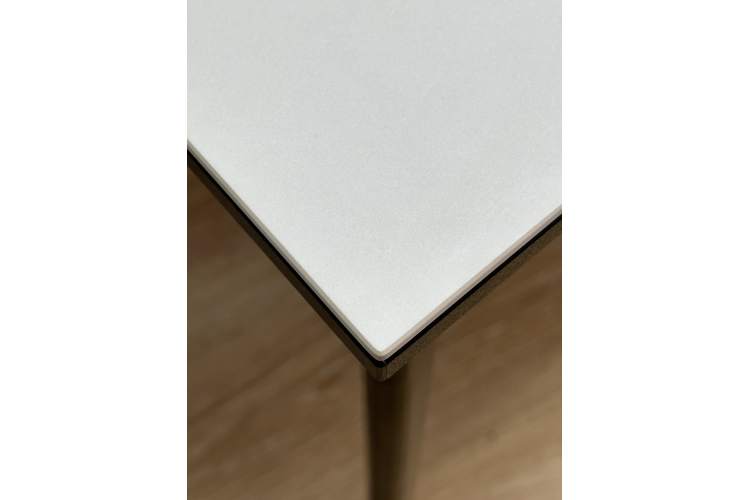 Стол KENNER KR1200 черный/керамика мрамор белый глянец-4