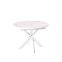 Стол KENNER R1100 белый/стекло белое глянец