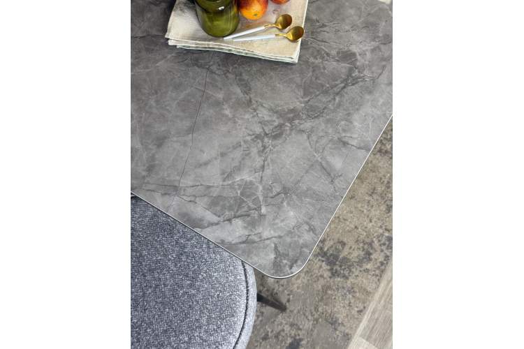 Стол DL1300 черный/керамика серая глянец-7