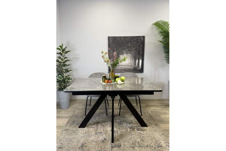 Стол DL1300 черный/керамика серая глянец-8