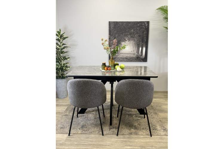 Стол DL1300 черный/керамика серая глянец-9