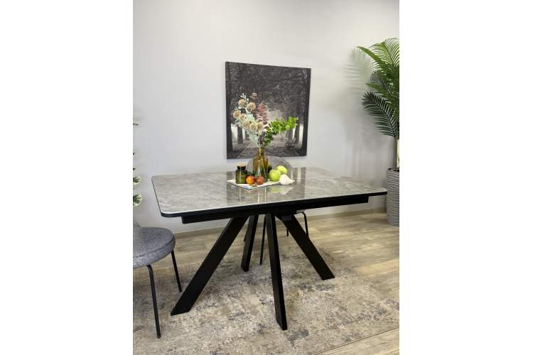 Стол DL1300 черный/керамика серая глянец-10