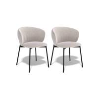 Комплект стульев 2шт KENNER 306SD черный/бежевый