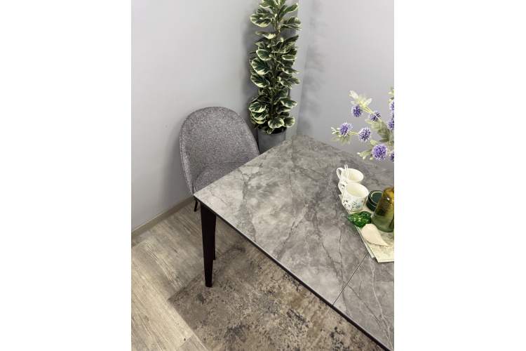 Стол KENNER KR1400 черный/керамика мрамор серый глянец-15