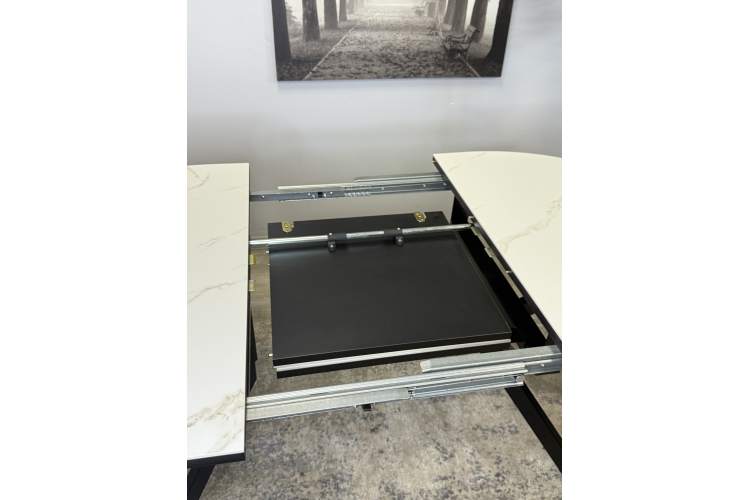 Стол KENNER DO1100 черный/керамика мрамор белый-10