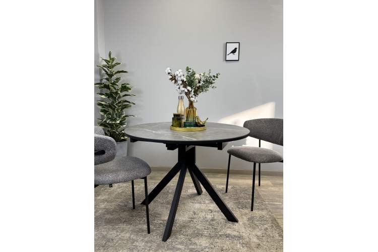 Стол KENNER AR1000 черный/керамика серая-2