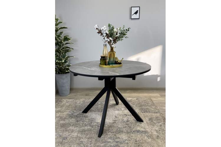 Стол KENNER AR1000 черный/керамика серая-3