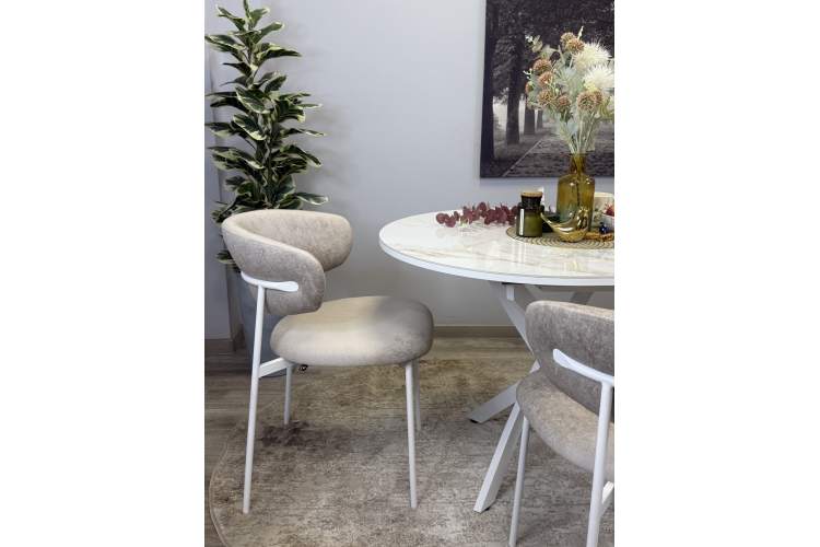 Стол Kenner R1100s, белый/керамика мрамор белый глянец-14