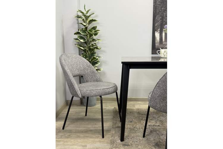 Стол KENNER KR1400 черный/керамика мрамор серый глянец-27