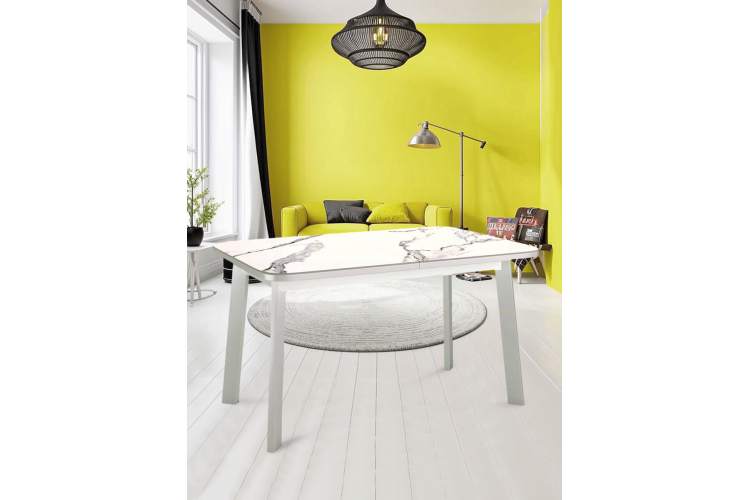 Стол KENNER AA1200 белый/керамика мрамор белый-1