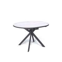 Стол KENNER DO1100 черный/керамика мрамор белый