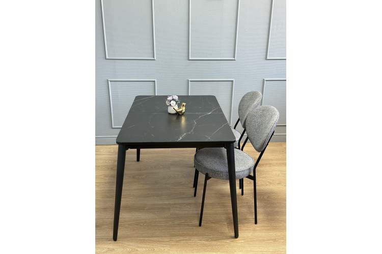 Стол KENNER KS1200 черный/керамика мрамор черный-4