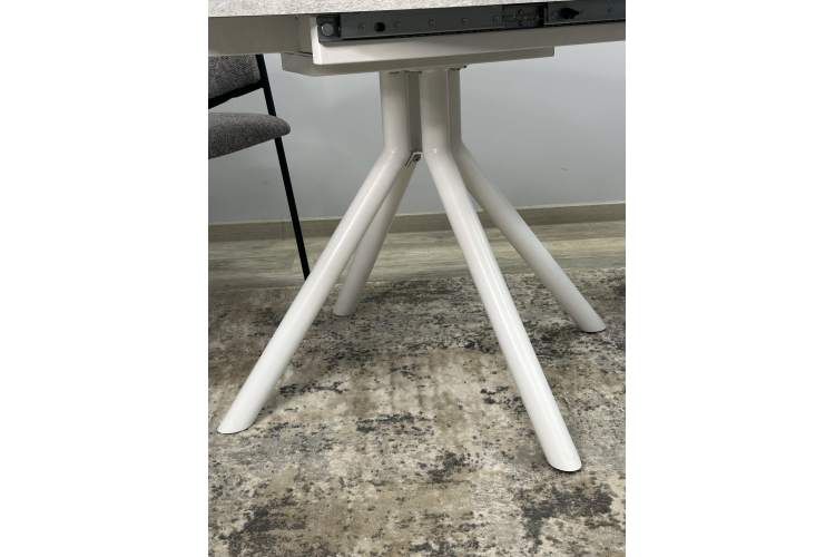 Стол KENNER AR1000 белый/мрамор светло-серый-10