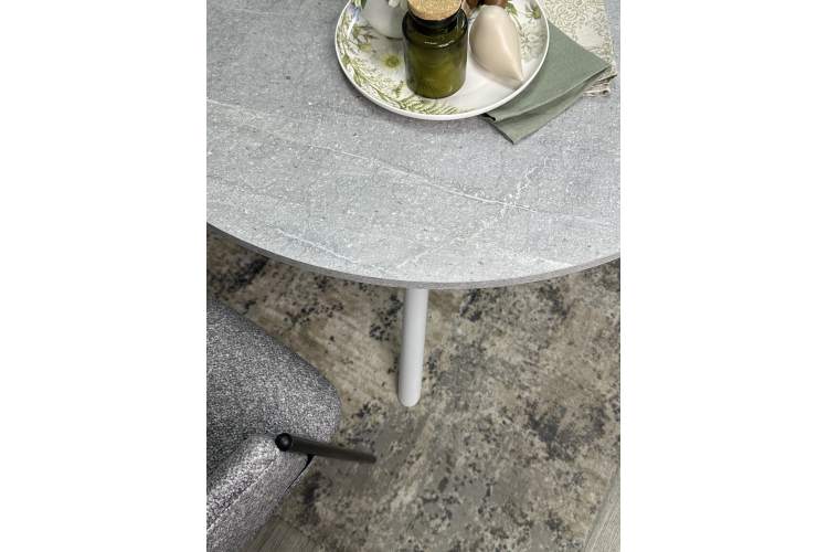 Стол KENNER AR1000 белый/мрамор светло-серый-11