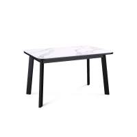 Стол KENNER AA1200 черный/керамика мрамор белый