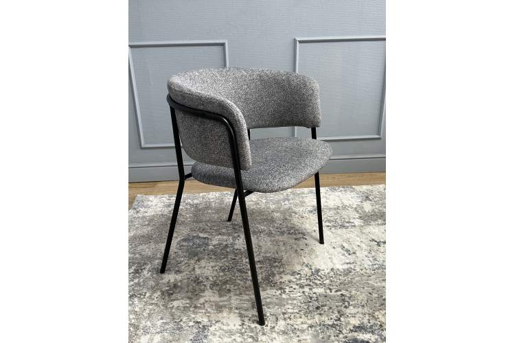 Комплект стульев 2шт KENNER 303SD черный/микробукле серый-3