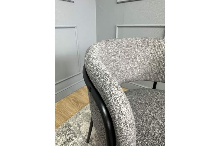 Комплект стульев 2шт KENNER 303SD черный/микробукле серый-5