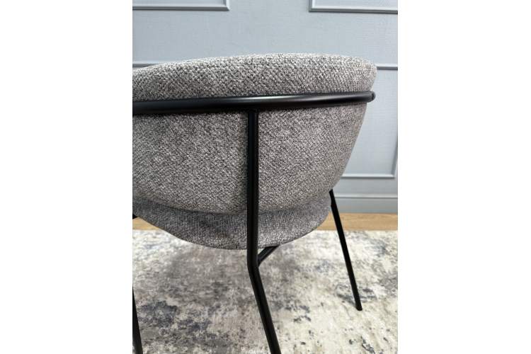 Комплект стульев 2шт KENNER 303SD черный/микробукле серый-7