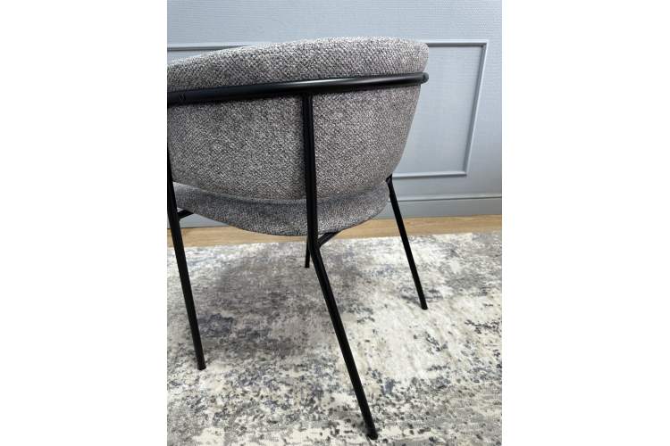 Комплект стульев 2шт KENNER 303SD черный/микробукле серый-8