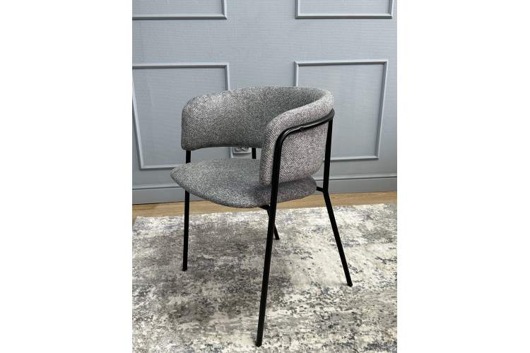 Комплект стульев 2шт KENNER 303SD черный/микробукле серый-15