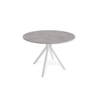 Стол KENNER AR1000 белый/мрамор светло-серый