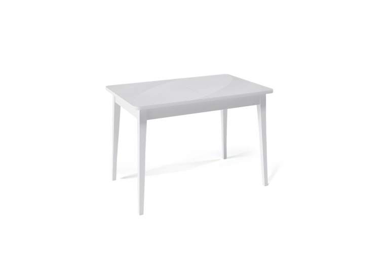 Стол KENNER 1100 М белый/стекло белое глянец