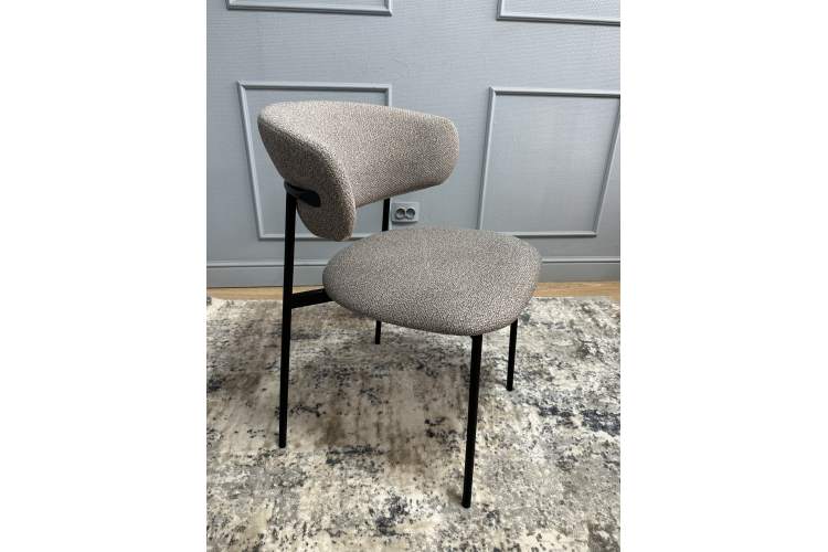 Комплект стульев 2шт KENNER 309SD черный/микробукле капучино-2