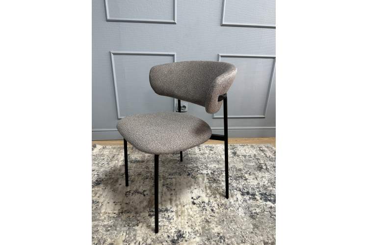 Комплект стульев 2шт KENNER 309SD черный/микробукле капучино-11