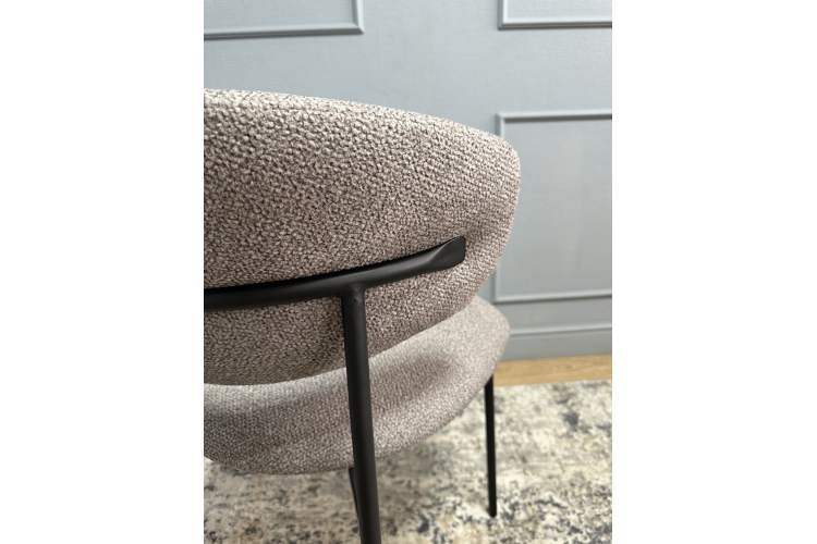 Комплект стульев 2шт KENNER 309SD черный/микробукле капучино-14