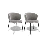 Комплект стульев 2шт KENNER 306SD черный/серый