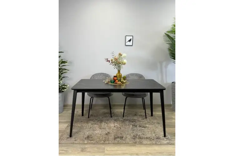 Стол KENNER KS1400 черный/керамика мрамор черный-1