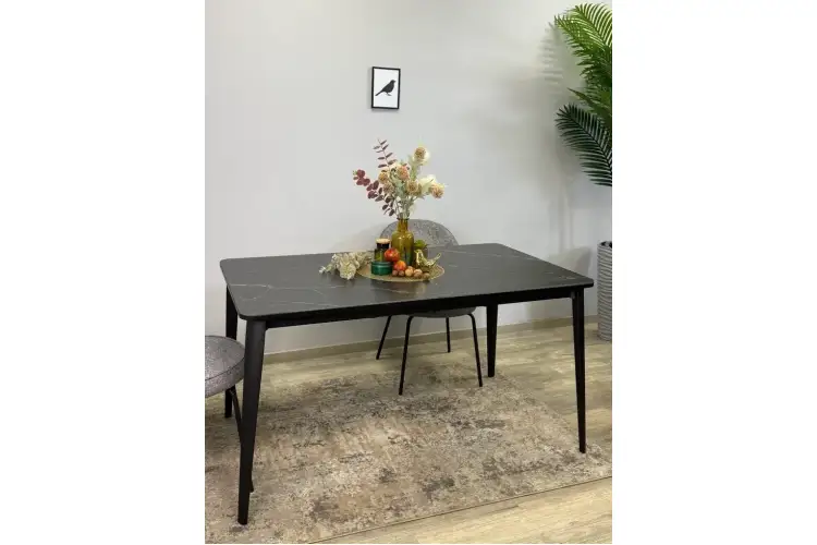 Стол KENNER KS1400 черный/керамика мрамор черный-4