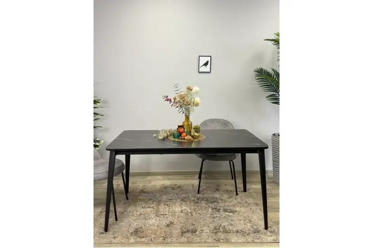 Стол KENNER KS1400 черный/керамика мрамор черный-5