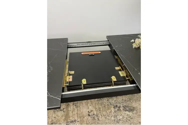 Стол KENNER KS1400 черный/керамика мрамор черный-6