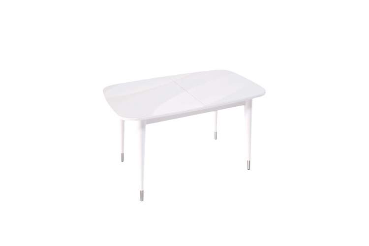Стол KENNER K1250 белый/стекло белое глянец
