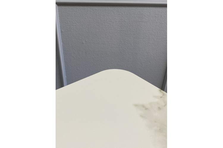 Стол KENNER AA1200 черный/керамика мрамор белый-1