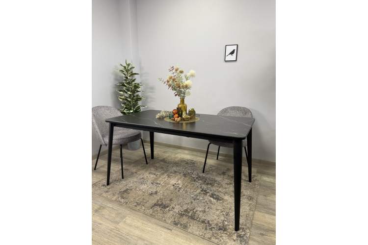 Стол KENNER KS1400 черный/керамика мрамор черный-8