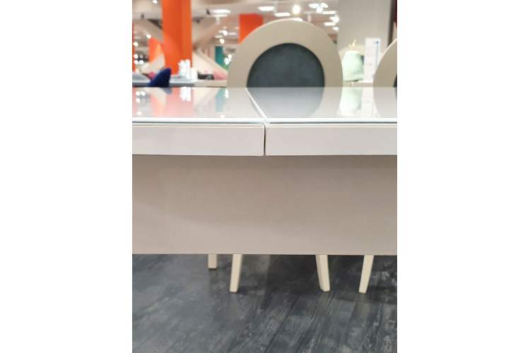 Стол KENNER K1250 белый/стекло белое глянец-4