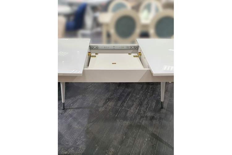 Стол KENNER K1250 белый/стекло белое глянец-5